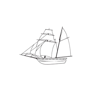 Free Boat Outline Clipart to Edit Online