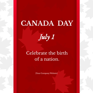 Free Canada Day Celebration Template to Edit Online