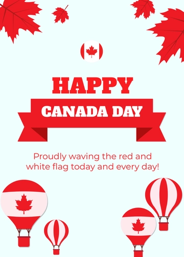 Free Happy Canada Day Template to Edit Online