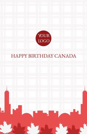 Free Canada Day Background Poster Template to Edit Online