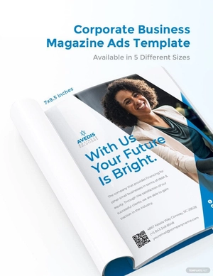 Corporate Business Magazine Ads Template