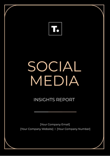 Free Social Media Insights Report Template to Edit Online