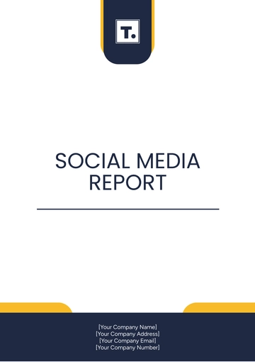 Free Aesthetic Social Media Report Template to Edit Online