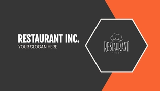 Free Restaurant Advertising Business Card Template to Edit Online