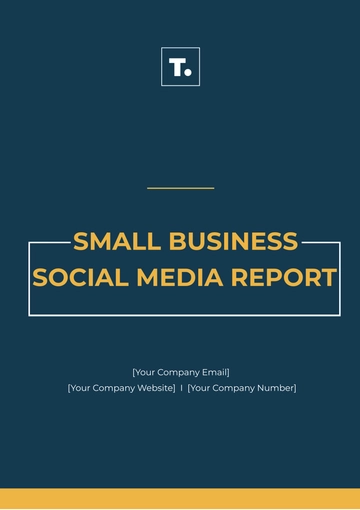 Free Small Business Social Media Report Template to Edit Online