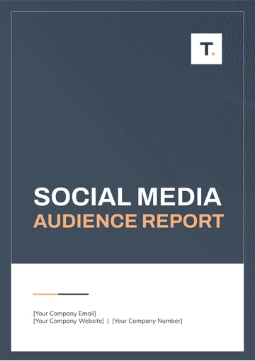Free Social Media Audience Report Template to Edit Online