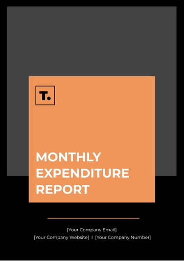 Free Monthly Expenditure Report Template to Edit Online