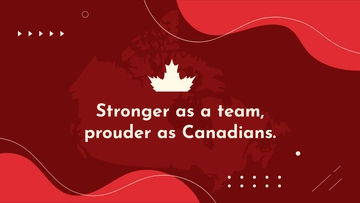 Free Canada Day Teams Background Template to Edit Online