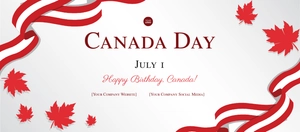 Free Canada Day Facebook Banner Template to Edit Online