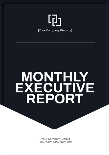 Free Monthly Executive Report Template to Edit Online