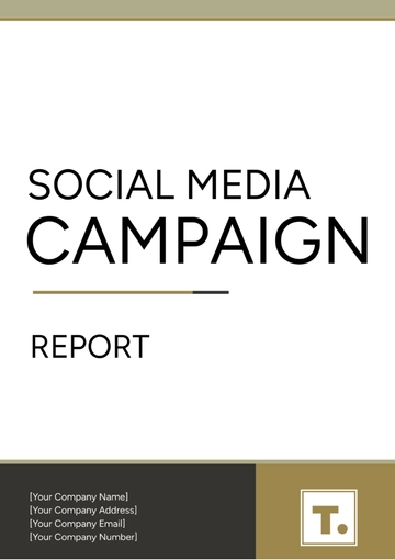 Free Social Media Campaign Report Template to Edit Online