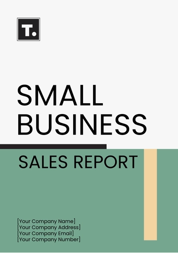 Free Small Business Sales Report Template to Edit Online