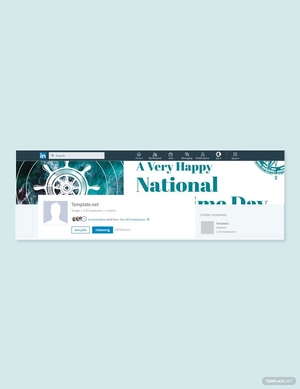 National Maritime Day LinkedIn Company Cover Template
