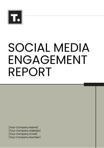 Free Social Media Engagement Report Template to Edit Online