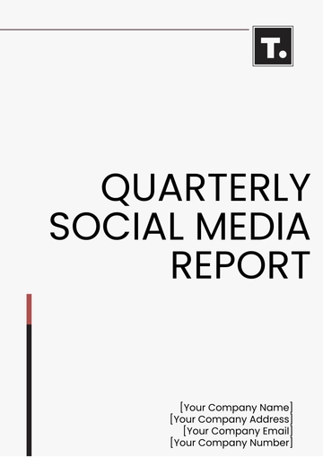 Free Quarterly Social Media Report Template to Edit Online