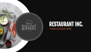 Free Restaurant Commercial Business Card Template to Edit Online