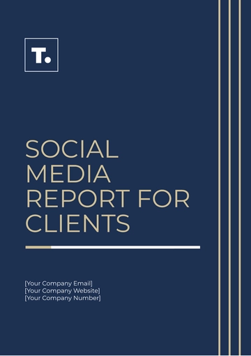 Free Social Media Report for Clients Template to Edit Online