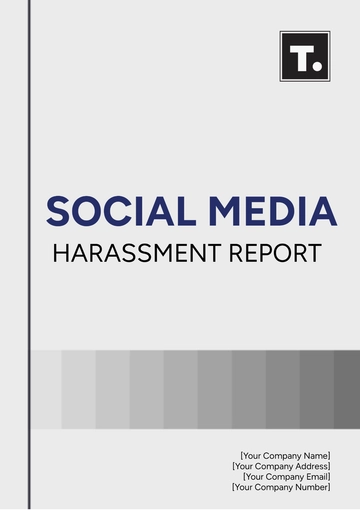 Free Social Media Harassment Report Template to Edit Online