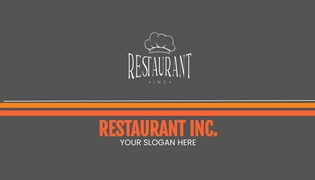 Free Restaurant Digital Business Card Template to Edit Online