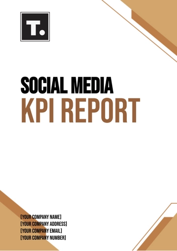 Free Social Media KPI Report Template to Edit Online