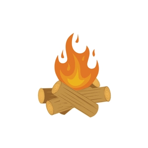 Free Camping Fire Clipart to Edit Online