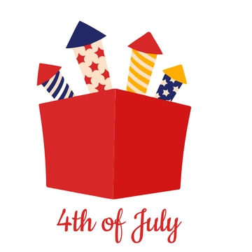 Free 4th of July Fireworks Clipart Template to Edit Online