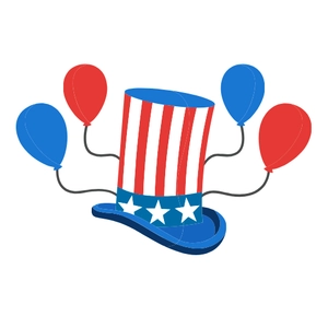 Free 4th of July Hat Clipart Template to Edit Online