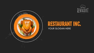 Free Restaurant Waiter Business Card Template to Edit Online