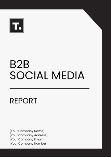 Free B2B Social Media Report Template to Edit Online