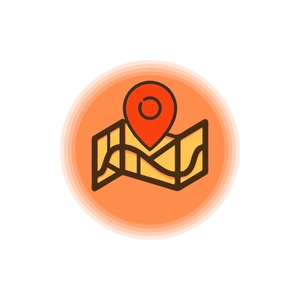Free Map Gradient Icon to Edit Online