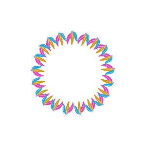 Free Feather Circle Clipart to Edit Online