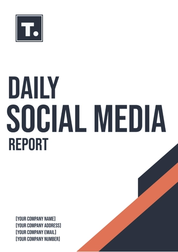 Free Daily Social Media Report Template to Edit Online