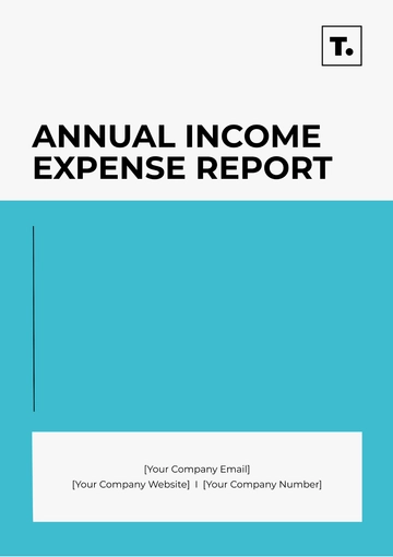 Free Annual Income Expense Report Template to Edit Online