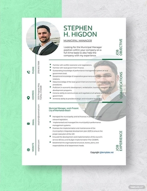 Municipal Manager Resume