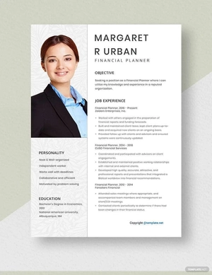 Financial Planner Resume