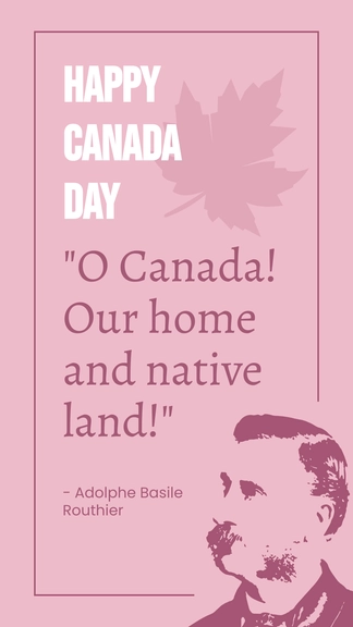 Free Canada Day Quote Template to Edit Online