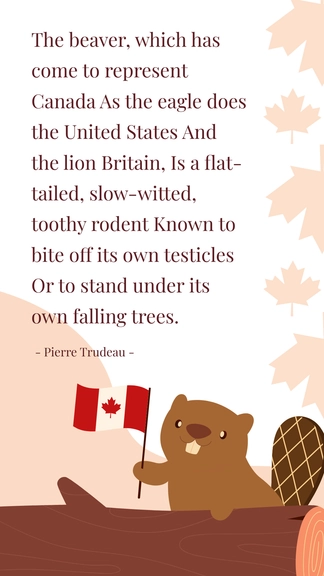 Free Canada Day Poems Quote Template to Edit Online