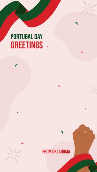 Free Portugal Day Snapchat Geofilter Template to Edit Online
