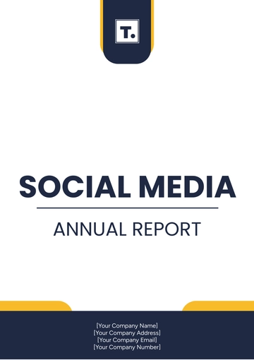 Free Social Media Annual Report Template to Edit Online