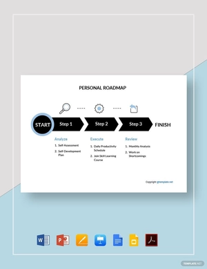 Printable Personal Roadmap Template Printable Personal Roadmap Template