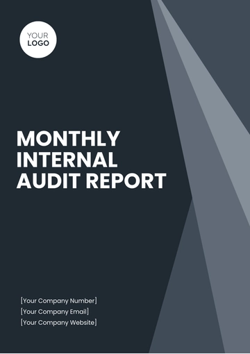 Free Monthly Internal Audit Report Template to Edit Online