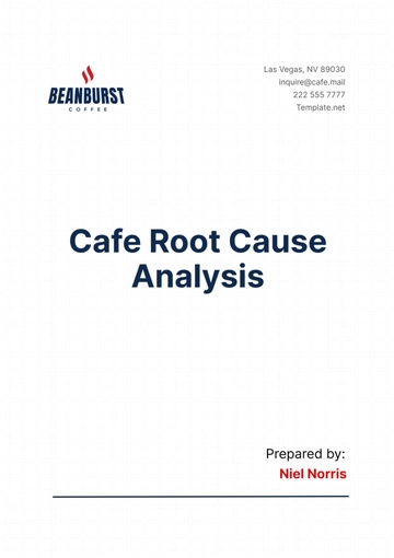 Free Cafe Root Cause Analysis Template