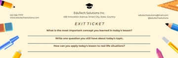 Free High School Exit Ticket Template to Edit Online Free High School Exit Ticket Template to Edit Online