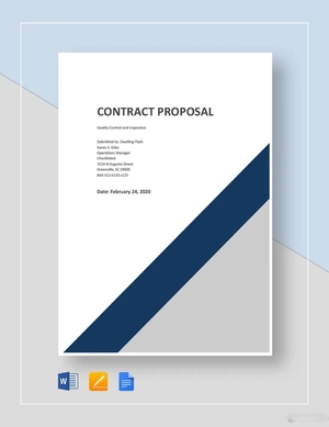 Simple Contract Proposal Template
