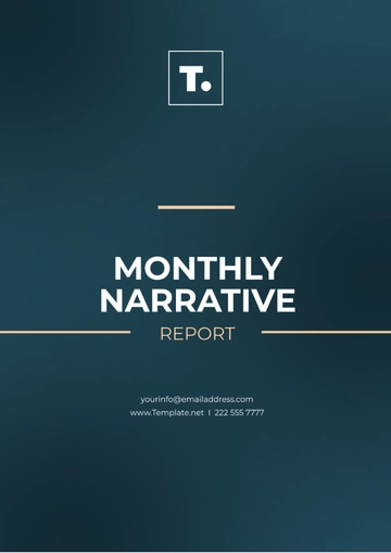 Free Monthly Narrative Report Template to Edit Online