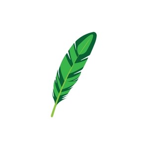 Free Green Feather Clipart to Edit Online