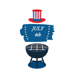 Free 4th of July Cookout Clipart Template to Edit Online