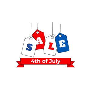 Free 4th of July Sale Clipart Template to Edit Online
