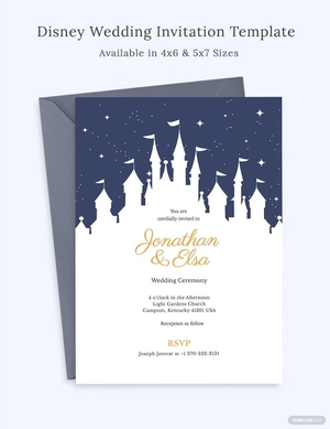 Disney Wedding Invitation Template
