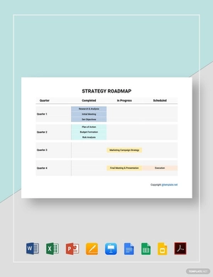 Sample Strategy Roadmap Template